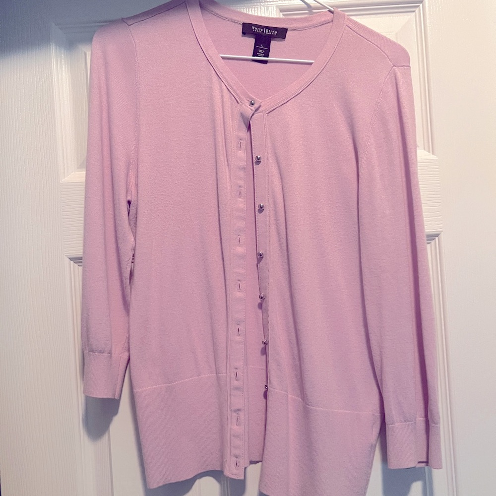 WHBM Lavender Cardigan Size Large
